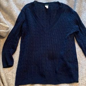 J Crew Linen 3/4 sleeve sweater
